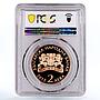 Bulgaria 2 leva Poet Dimcho Debelyanov Poetry PR69 PCGS copper coin 2012