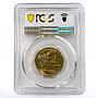 Philippines 5 piso Flora and Fauna MS65 PCGS NiBrass coin 1994