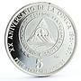 Central America 5 pesos Anniversary of ODECA States Friendship silver coin 1971