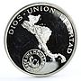 Central America 5 pesos Anniversary of ODECA States Friendship silver coin 1971