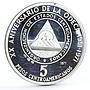 Central America 5 pesos Anniversary of ODECA States Friendship silver coin 1971