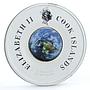 Cook Islands 1 dollar 50th Anniversary of Launched Sputnik 1957 silver coin 2007