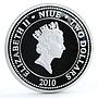 Niue 2 dollars Soviet Musician Vladimir Vysotsky To Remember silver coin 2010