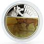 Niue 5 dollars Endangered Wildlife Tasmanian Tiger hologram silver coin 2011