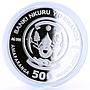 Rwanda 500 francs Marine Live Mydas Turtle Fauna colored silver coin 2010