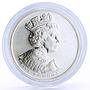 Britain 5 pounds Royal Golden Jubilee Queen on Horseback proof silver coin 2002