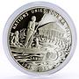 Benin 6000 francs Jubilee of the United Nations Rowning Boat silver coin 1995