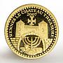 Laos 1000 kip Rennes le Chateau Treasure Town Gate gold coin 2007