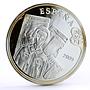 Spain 10 euro Painter Salvador Dali Bust of a Woman Art proof silver coin 2009