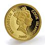 Cook Island 10 dollars Lost Dutchman Gold Mine Indian Desert gold coin 2006