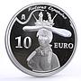 Spain 10 euro Painter Salvador Dali Bust of a Woman Art proof silver coin 2009