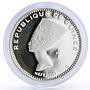 Guinea 500 francs Egyptian Queen Nefertiti proof silver coin 1970