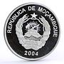 Mozambique 1000 meticais Endangered Wildlife Desert Warthog silver coin 2004