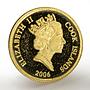 Cook Island 10 dollars Lost Dutchman Gold Mine Indian Desert gold coin 2006