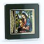 Niue 1 dollar Madonna Under the Fir Tree colored proof silver coin 2013