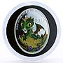 Niue 1 dollar Lunar Calendar series Year of the Dragon colored silver coin 2012