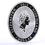 Niue 1 dollar Lunar Calendar series Year of the Dragon colored silver coin 2012