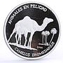 Saharawi 1000 pesetas Dromedary Camel proof silver coin 2002