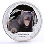 Tuvalu 1 dollar Endangered Wildlife Tasmanian Devil Fauna proof silver coin 2013