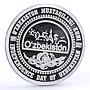 Uzbekistan 50000 som National Independence Day Folk Ornament silver coin 2021