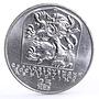 Czechoslovakia 25 korun 25th Anniversary of Slovak Uprising silver coin 1969