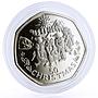 Gibraltar 50 pence Holidays Saints Christmas Penguin Parade CuNi coin 1995