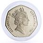 Gibraltar 50 pence Holidays Christmas Santa Claus Air Baloon CuNi coin 1994