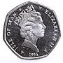 Isle of Man 50 pence Holidays Saints Christmas The Wren Hunt CuNi coin 1994