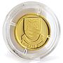 Kiribati 10 dollars Christmas Island Shield Angel gold coin 2005