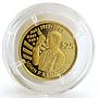 Niue 25 dollars Death of John F. Kennedy 1917-1963 President gold coin 1994
