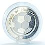 Uganda 1000 shillings World of Football proof silver coin 2002
