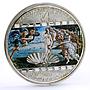 Cook Islands 20 dollars Sandro Botticelli Art Birth of Venus silver coin 2008