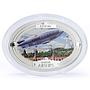 Fiji set 4 coins Famous Airships colored proof silver coins 2009