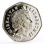 Gibraltar 50 pence Holidays Saints Christmas Jesus Christ CuNi coin 2003