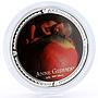 Niue 2 dollars Anne Geddes Art Baby Girl Apple colored silver coin 2012