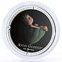 Niue 2 dollars Anne Geddes Art Baby Boy Lotus colored silver coin 2012