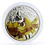 Niue set of 3 coins Magical Flowers Lillies colored proof silver coins 2012