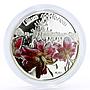 Niue set of 3 coins Magical Flowers Lillies colored proof silver coins 2012