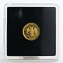 Russia 25 rubles Zodiac Pisces Fish gold 2003