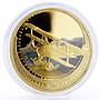 Tuvalu set of 5 coins Fighter Planes Evolution gilded silver coins 2006