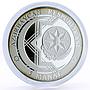 Azerbaijan 5 manat European Games in Baku Diving silver coin 2015