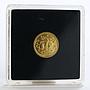 Russia 25 rubles Zodiac Taurus Bull gold 2005