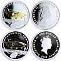 Cook Islands set of 5 coins Antonov Aircrafts gilded silver coins 2008