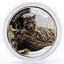 Fiji 10 dollars Endangered Wildlife Clouded Leopard Cat Fauna silver coin 2013