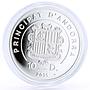 Andorra 10 diners Holy Helpers Saint Margaret proof silver coin 2011