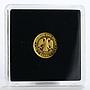 Russia 25 rubles Zodiac Capricorn gold coin 2002