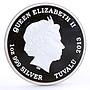 Tuvalu 1 dollar Mythical Creatures series Griffin colored silver coin 2013