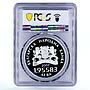 Bulgaria 1,95583 leva European Union Alphabet PR68 PCGS silver coin 2007