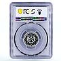 Turkmenistan 20 manat 20th Independence Oguz Khan PR69 PCGS silver coin 2011