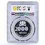 Bulgaria 10 leva The Beginning of the New Millennium PR64 PCGS silver coin 2000